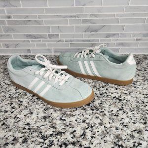 Mens Mint Green Adidas Campus 80's Suede Sneakers sz 11 casual shoes 3 stripe